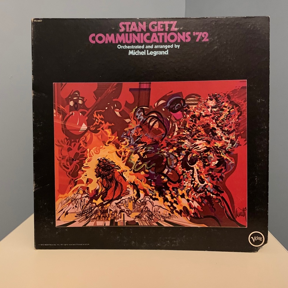 STAN GETZ Communications '72 12" Vinyl Record LP